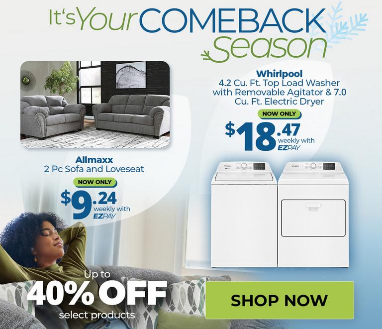 Up to 40% Off Select Products. January 1 - 28.