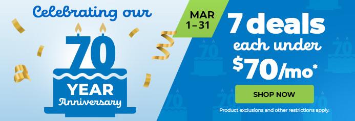 Up to 15% off select products plus $0.01 NOW & Pay As You Go Feb 20 - Feb 28. Product exclusions and other restrictions apply.
