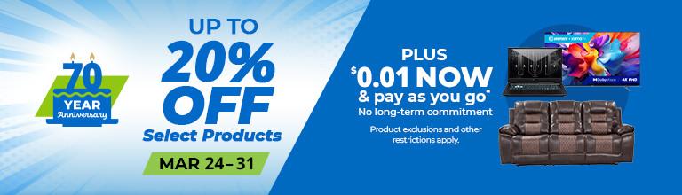 15% Off Select Products!