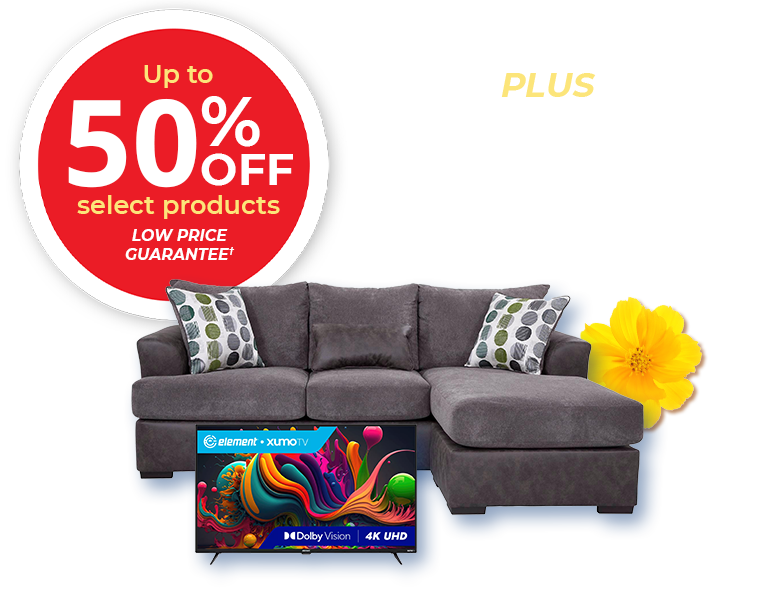 Up to 50% off select products. Low price guarantee. Plus $1 now and pay as you go. Product exclusions and other restrictions apply.