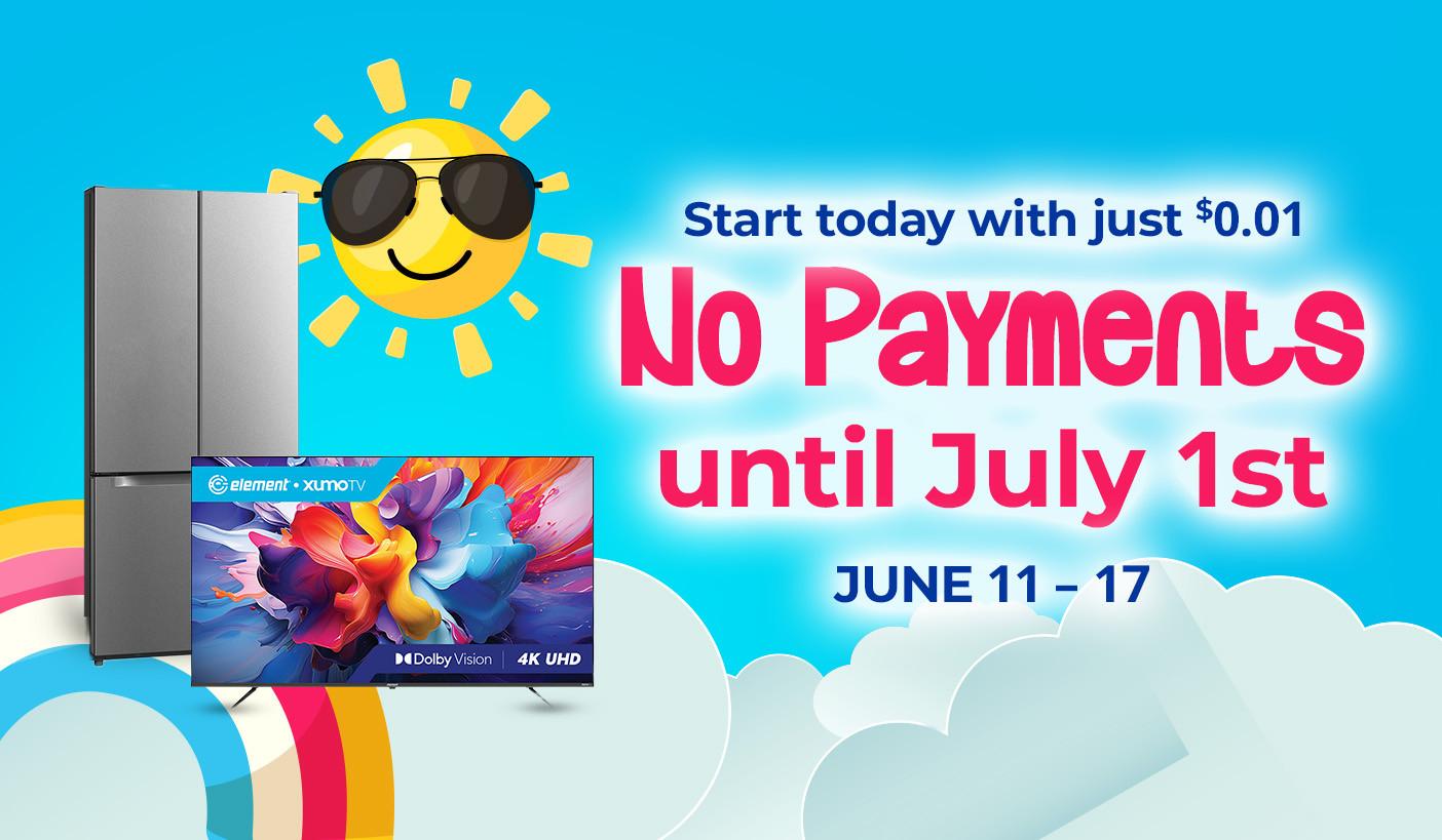 Start today with just $0.01 & no payments until July 1. Product exclusions and other restrictions apply.