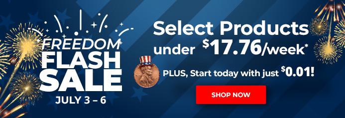Freedom Flash Sale. July 3 - 6, 2026. Product exclusions and other restrictions apply.