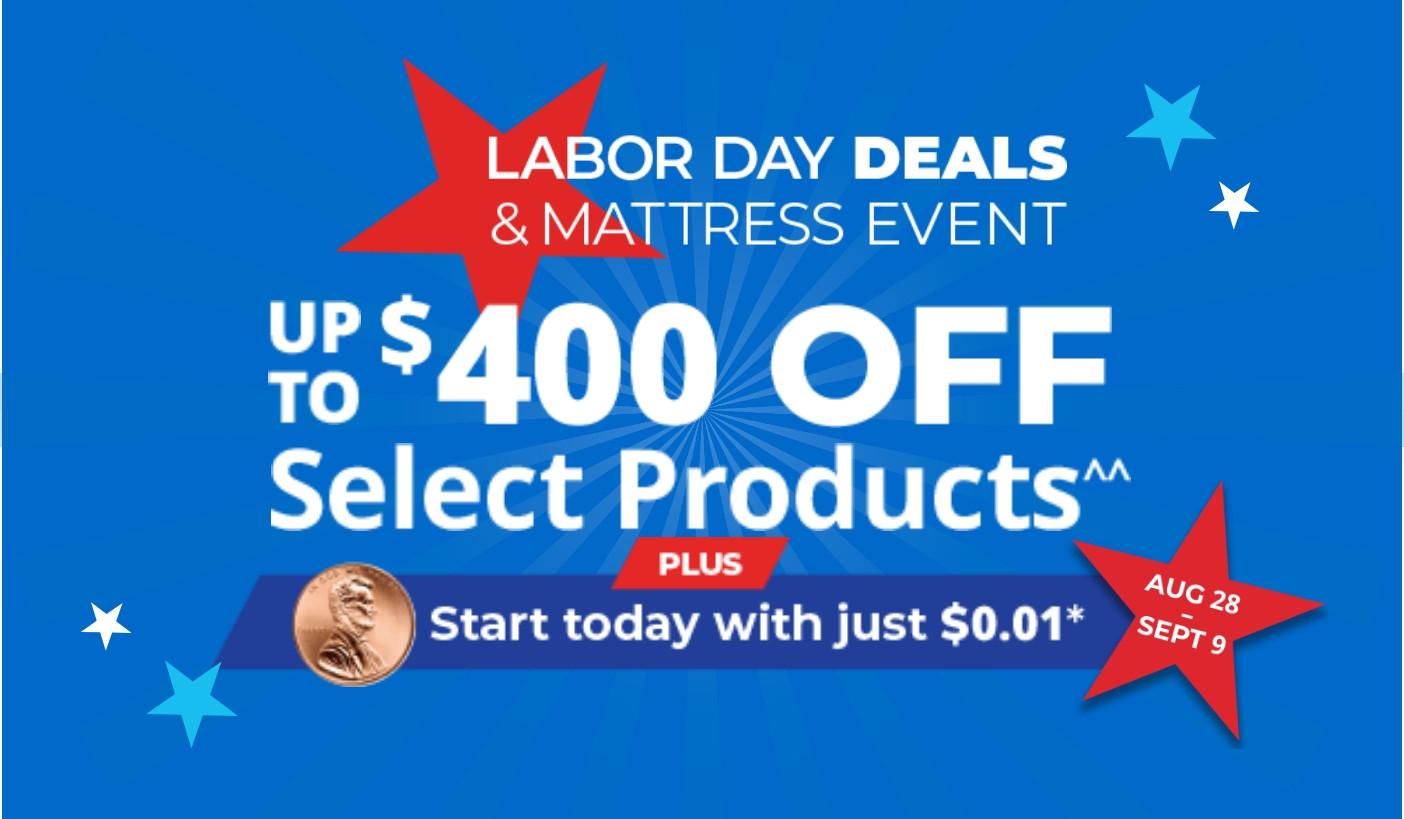 Labor Day Deals at Aaron's. August 28 - September 9, 2026