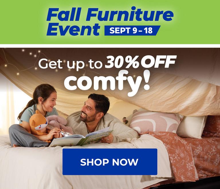 Aaron's Furniture Event. September 9 - 18, 2025