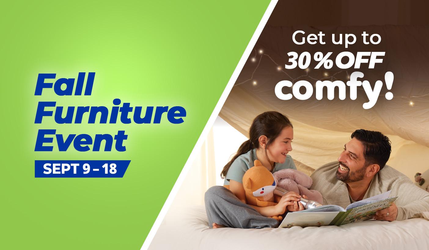 Furniture Event. September 9 - 18, 2025. 