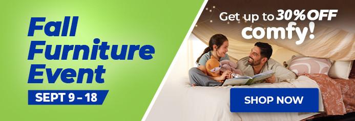 Furniture Event. September 9 - 18. Product exclusions and other restrictions apply.