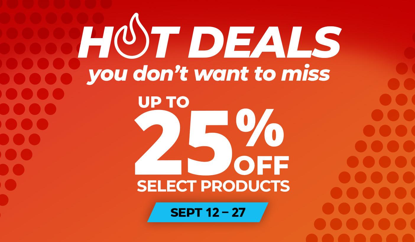 Hot Deals on Select Products. Product exclusions and other restrictions apply.