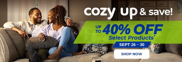 Cozy up and save. September 26 - 30. Product exclusions and other restrictions apply.