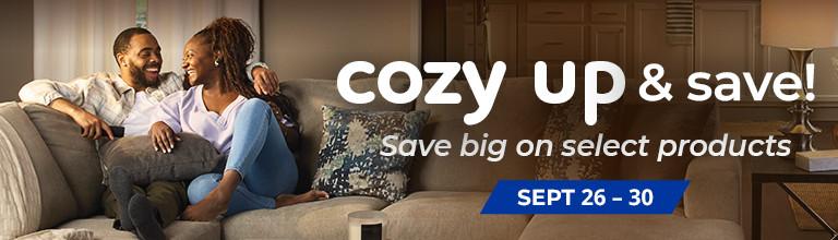 Cozy up to savings. September 26 - 30, 2025