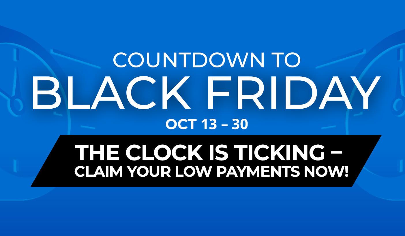 Countdown to Black Friday. Product exclusions and other restrictions apply.