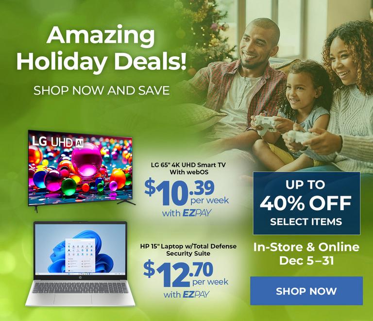 Holiday Event at Aaron's. December 5 - 31, 2025