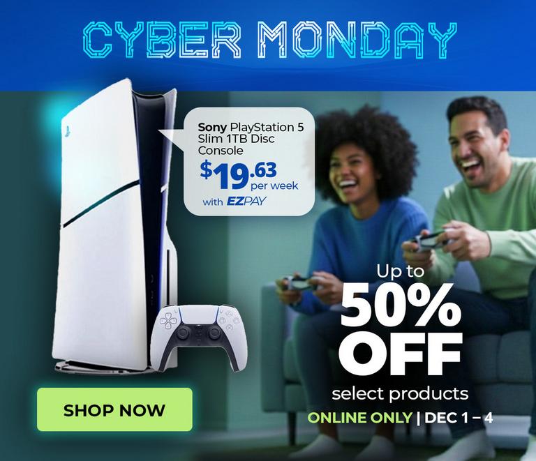 Cyber Monday at Aaron's. December 1 - 4, 2025