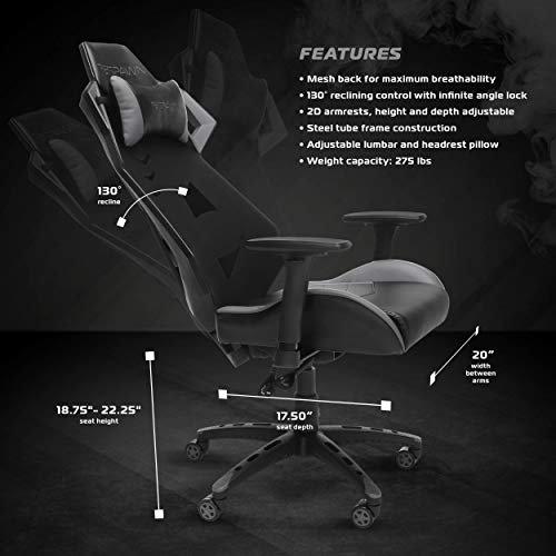 Rent to Own Respawn RESPAWN 200 Racing Style Gaming Chair, in Gray