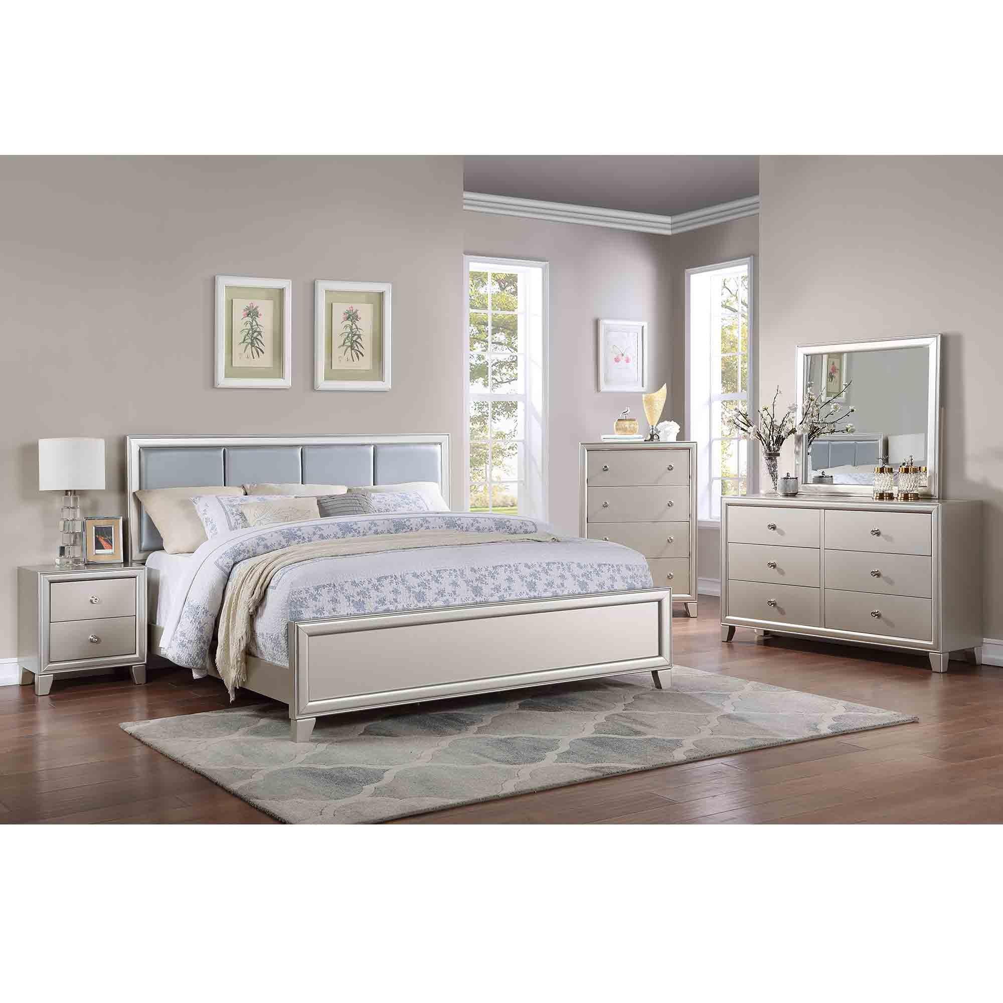 7-Piece Glam Queen Bedroom Collection