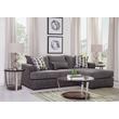Cross Sell Image Alt - 2 - Piece Envy Chaise Sofa with Duncan Tables, Area Rug, & Table Lamps