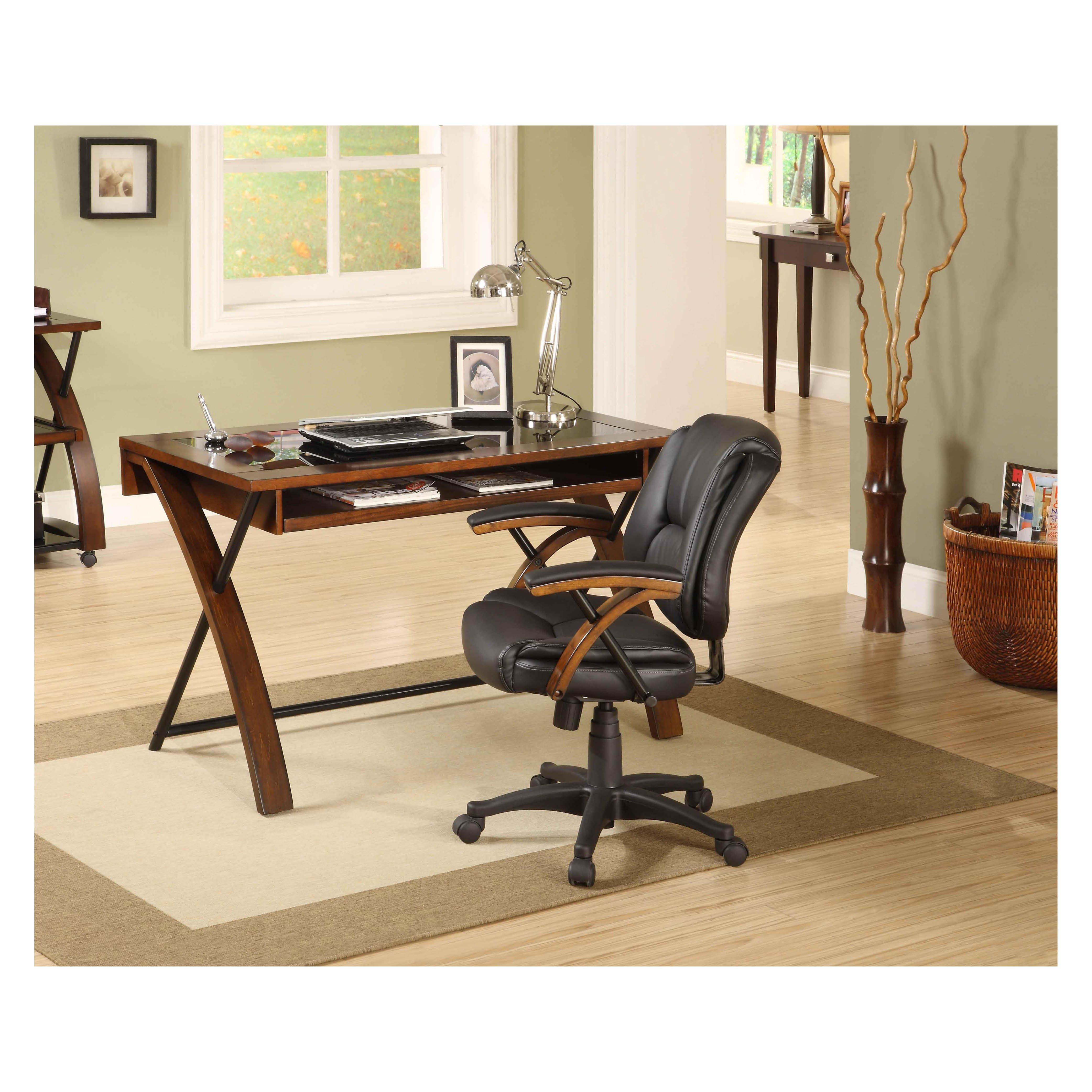 Rent to Own Whalen Zeta Writing Desk with Chair - Cherry Brown at Aaron ...