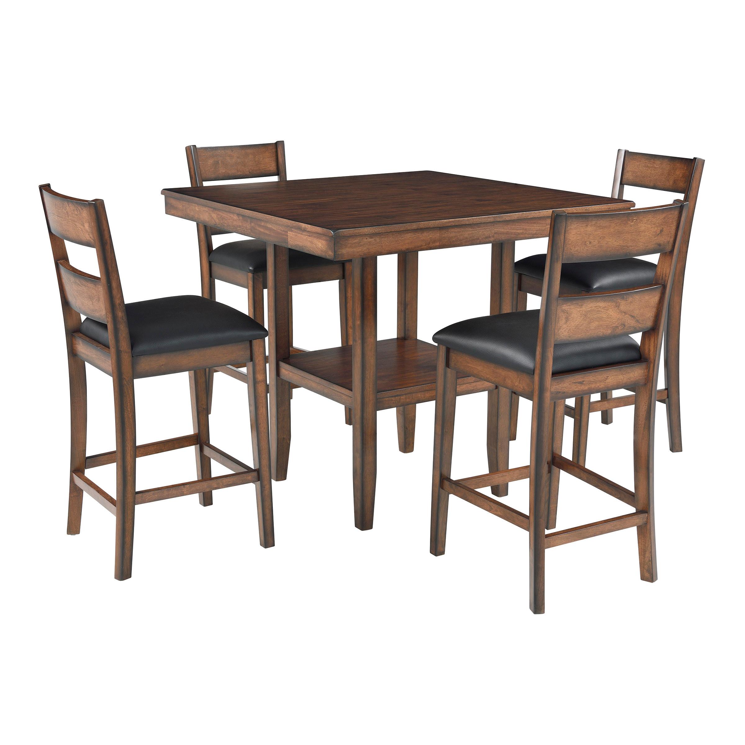 5-Piece Dining Table Set, Counter Height Dining Room Table with