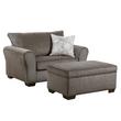 Cross Sell Image Alt - 2 - Piece Harlow Ash XL Chair & Ottoman Set