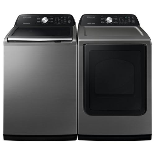 estaño Mutilar montar Alquiler con opción a compra Samsung Appliances 4.5 cu. lavadora de carga  superior y 7.4 cu. ft. Electric Dryer en Aaron's hoy!