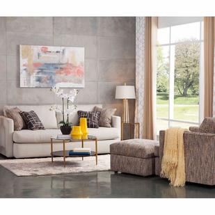 sofa chair and ottoman