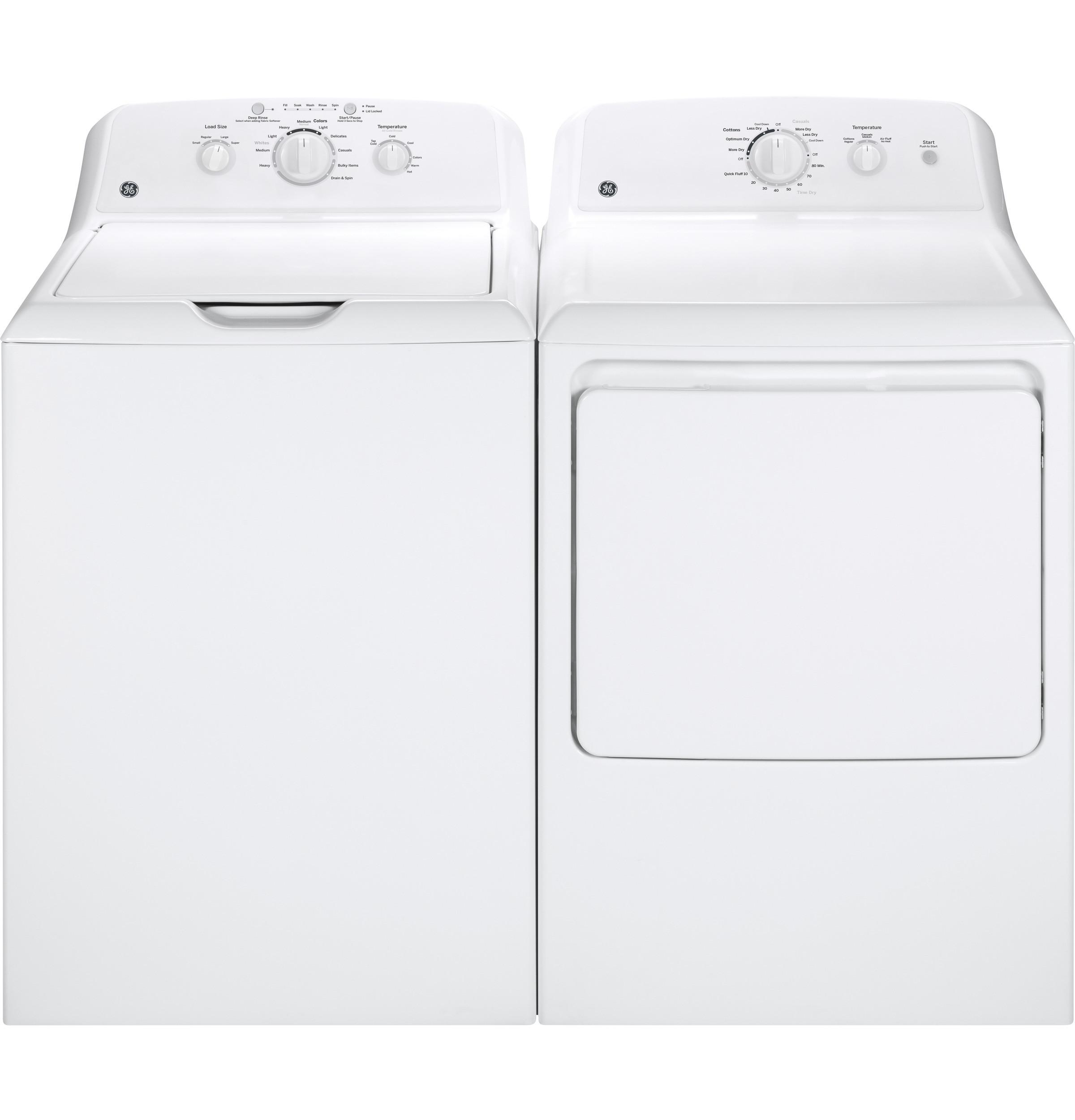 azúcar capturar Encantador Alquiler para compra de electrodomésticos GE 3.8 cu. lavadora de carga  superior y 6.2 cu. ft. Electric Dryer en Aaron's hoy!