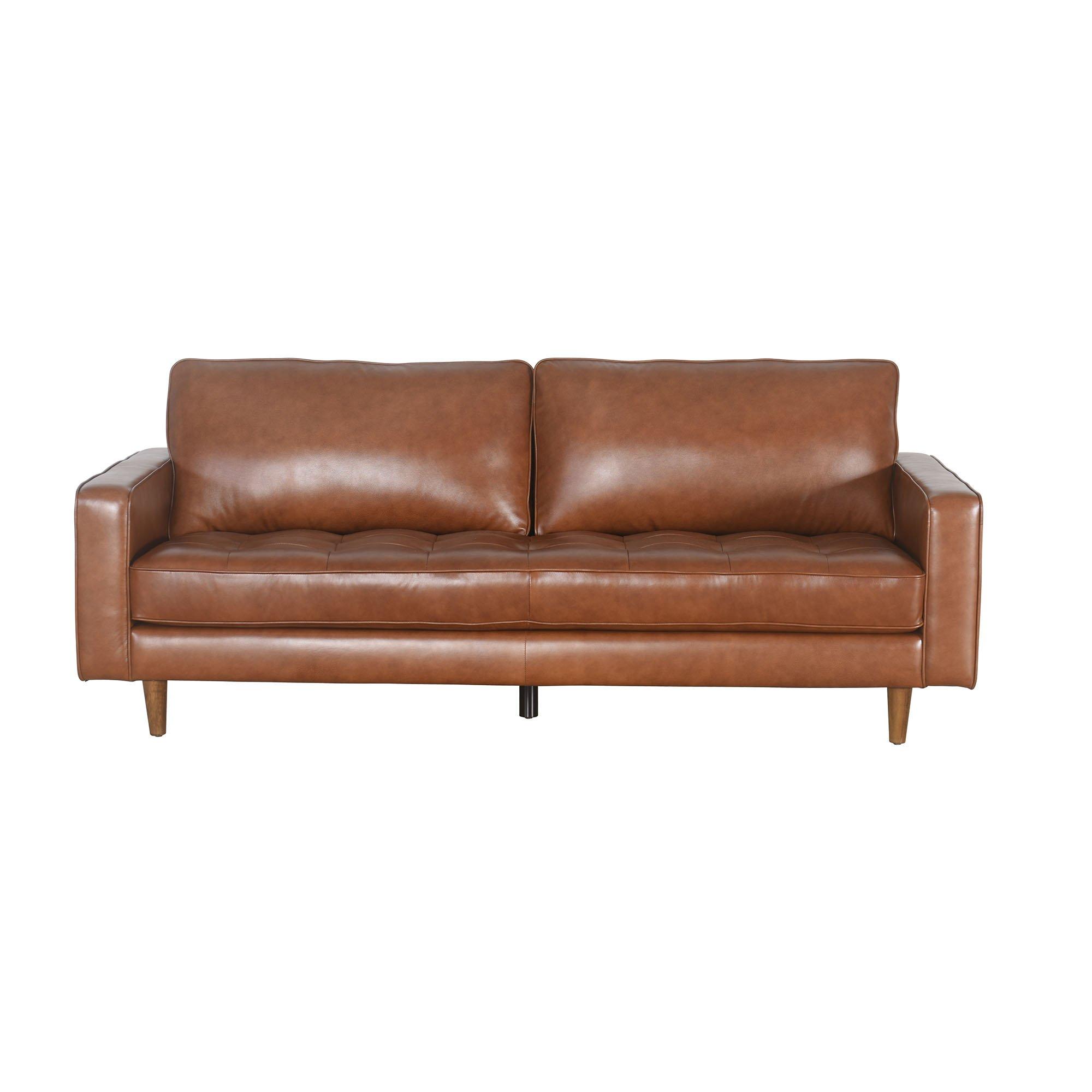 Rent to Own Abbyson Living Holloway Mid Century Leather Sofa at Aaron's ...