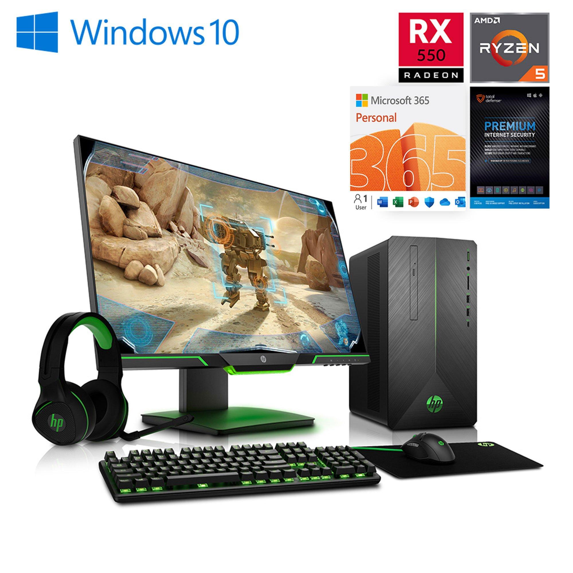 Rent to Own HP Pavilion Gaming Desktop Bundle w/ Microsoft Office 365  Personal & Total Defense Internet Security at Aaron's today!