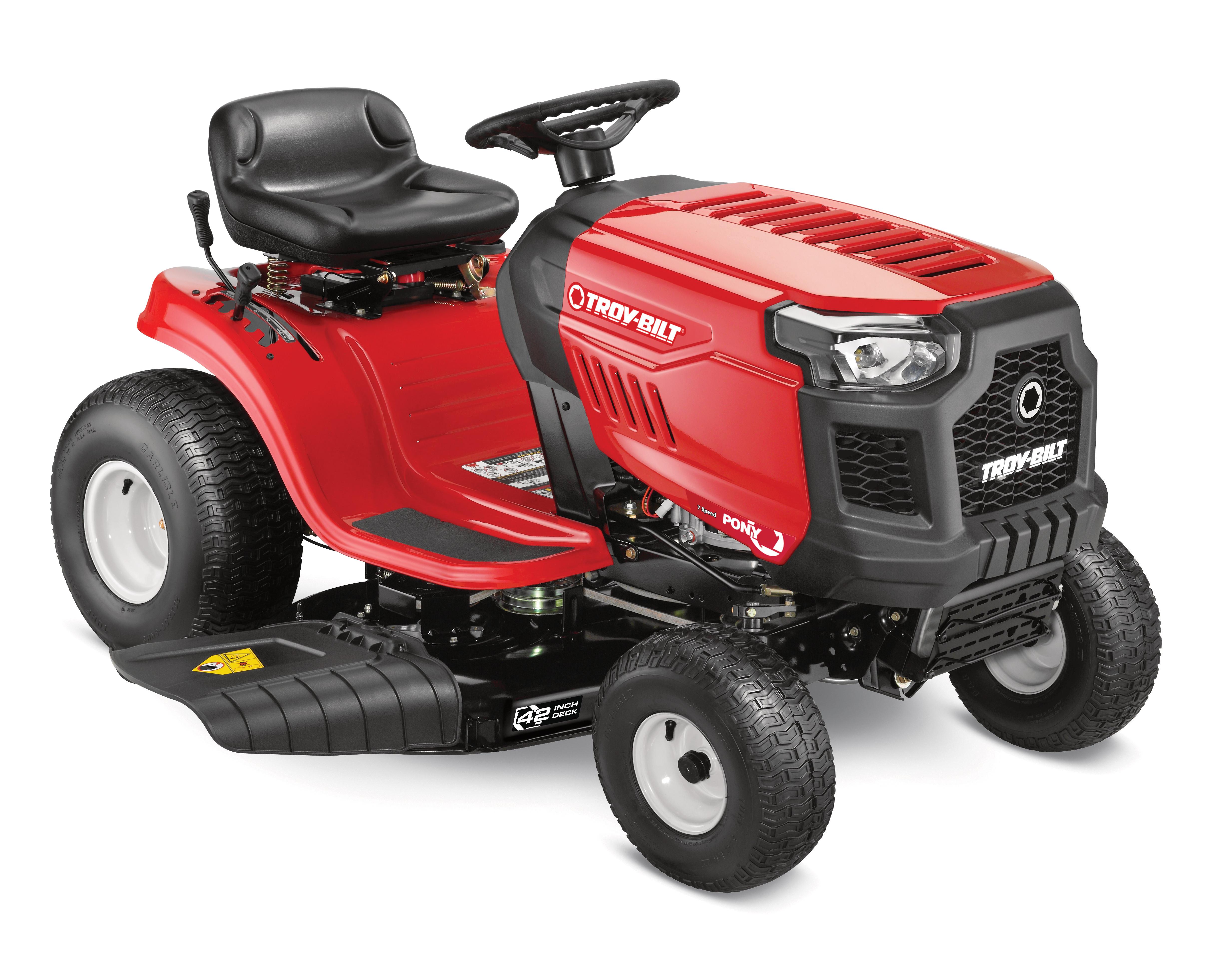 Equipment Rental Ride On Mower Rental Near Me Rent To Own Troy-Bilt Pony  42” Riding Mower W/ Briggs
