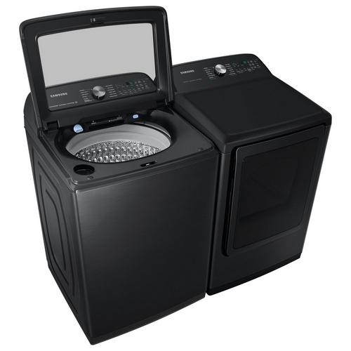 4.7 cu. ft. Large Capacity Smart Top Load Washer with Active WaterJet in  Brushed Black