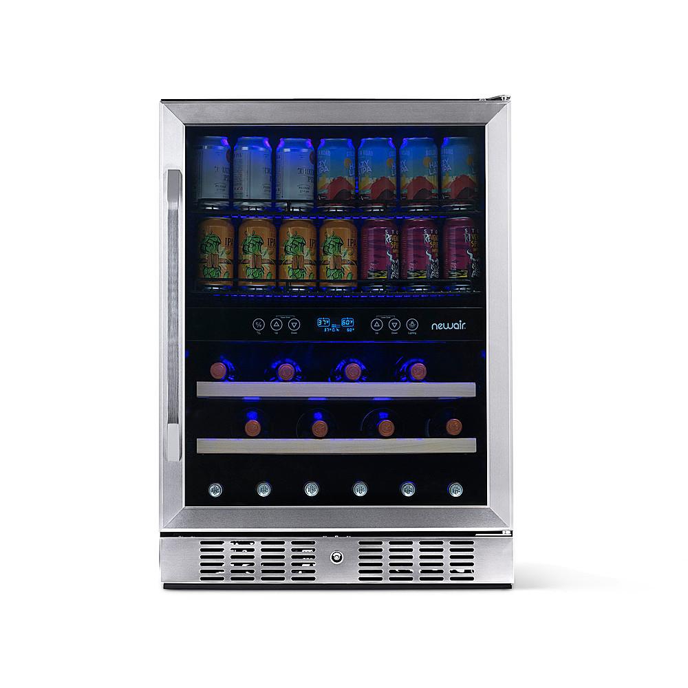 BLACK+DECKER Wine Fridge 14 Bottles, Wine Cooler Refrigerator with  Compressor Cooling, Freestanding Wine Refrigerator with Chrome Shelving,  BD61516