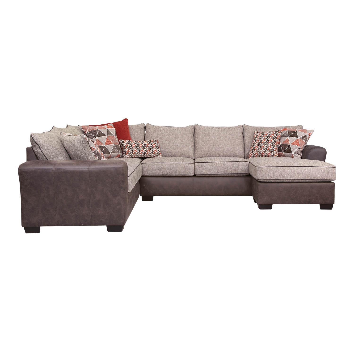 Rent to Own Woodhaven 4 - Piece Axel Sectional w/ Ottoman at