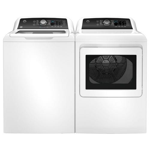 Rent to Own GE Appliances 4.5 cu. ft. GE Top Load Electric Washer & 7.4 cu.  ft. Steam Gas Dryer Laundry Set - White at Aaron's today!