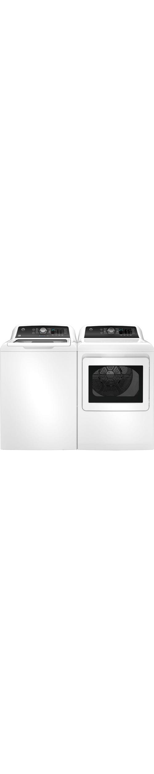 Rent to Own GE Appliances 4.5 cu. ft. GE Top Load Electric Washer & 7.4 cu.  ft. Steam Gas Dryer Laundry Set - White at Aaron's today!