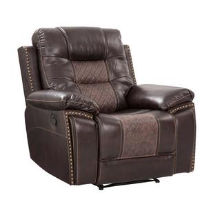 Juego de sofá reclinable de tela de microfibra, juego de muebles de sala de  estar, juego de sofá reclinable manual de 3 piezas (marrón)
