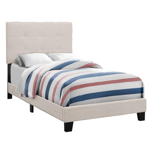 Alquiler para compra cama individual con plataforma tapizada Monarch, ¡hoy en Aaron's!