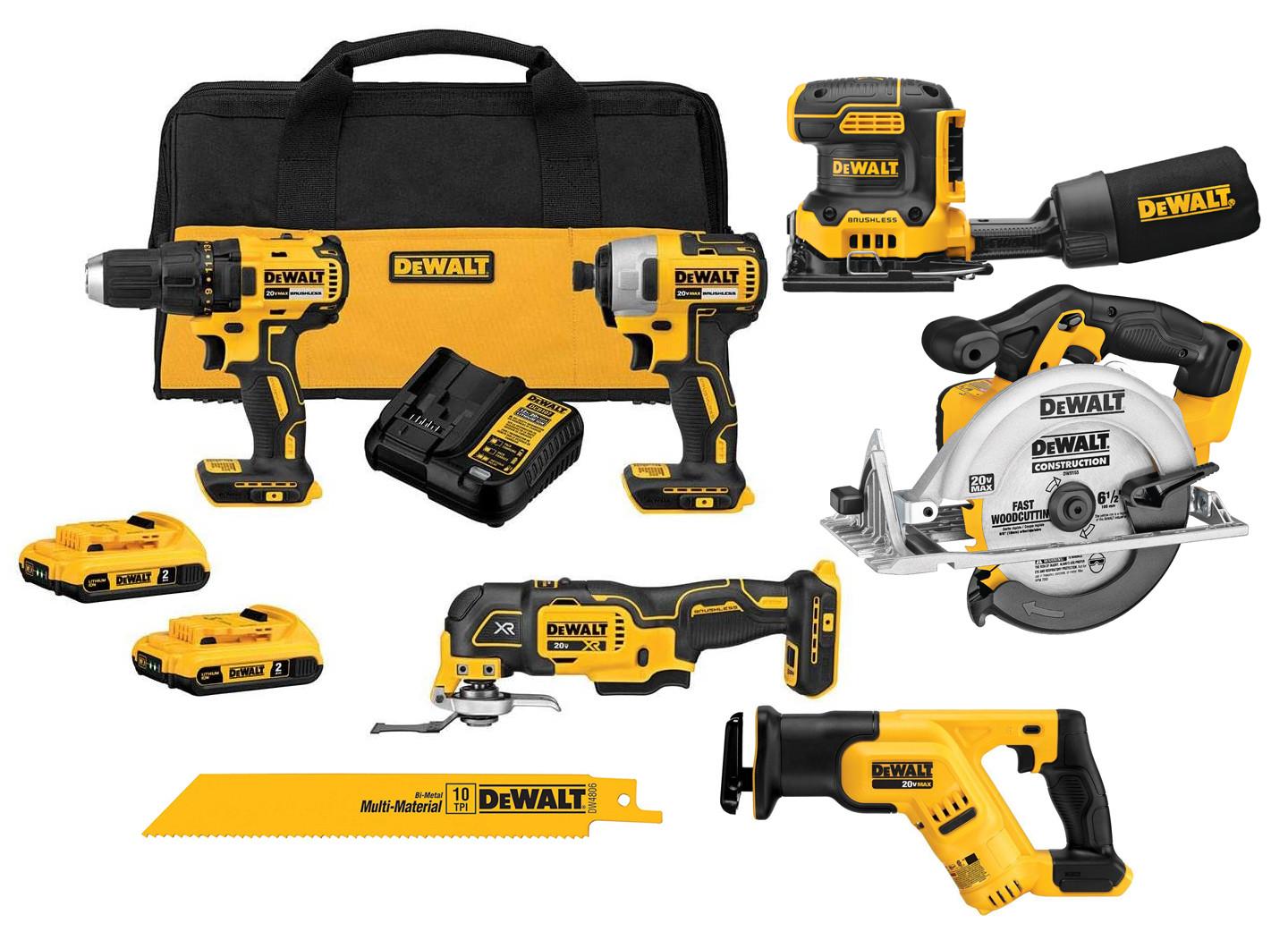 Dewalt 6 best sale piece combo set