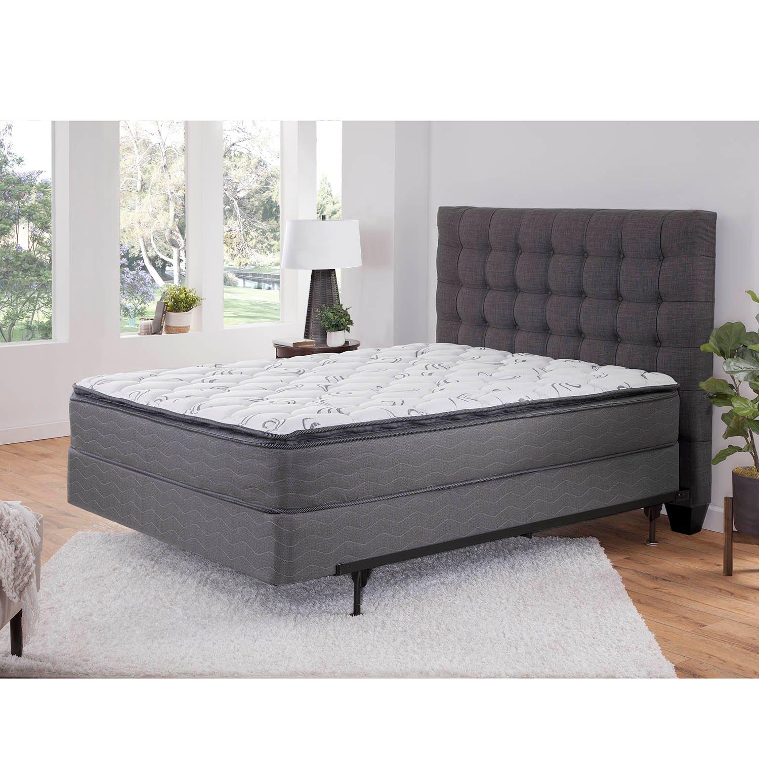 Plush pillow clearance top mattress queen