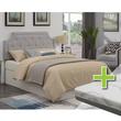 Cross Sell Image Alt - Alta Queen Headboard with 8" Tight Top Firm Mattress 9" Foundation & Protectors