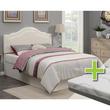 Cross Sell Image Alt - Edmond Queen Headboard with 8" Tight Top Firm Mattress 9" Foundation & Protectors