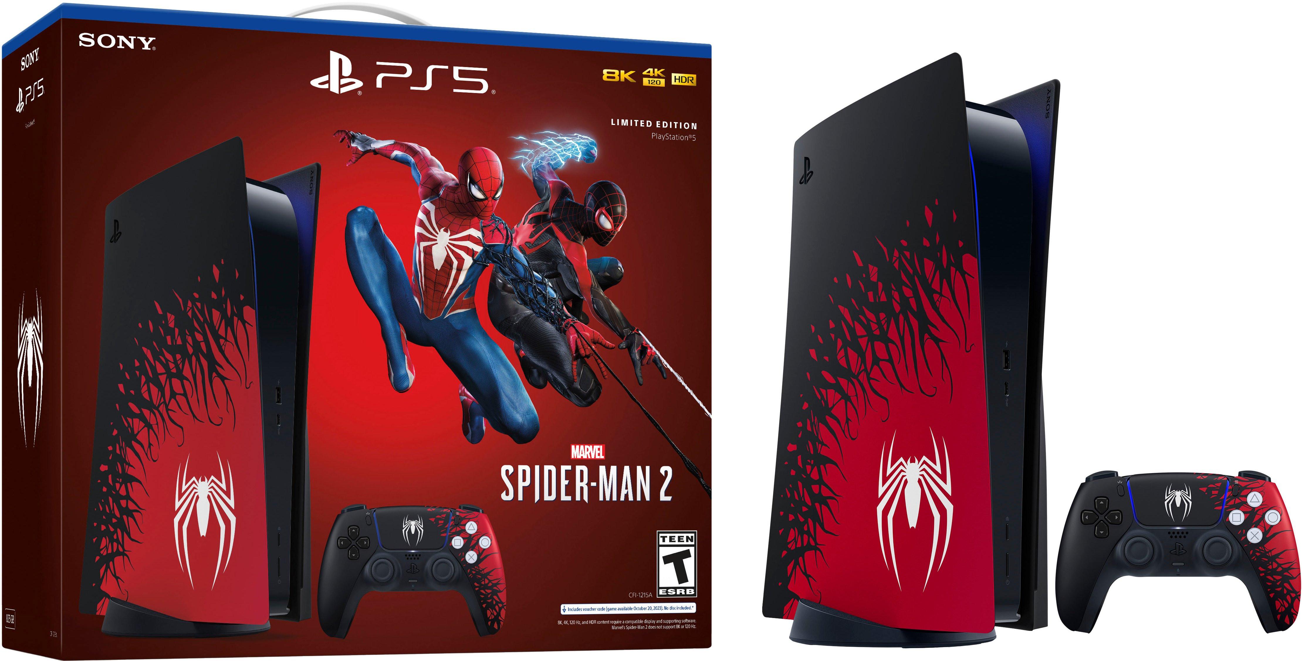 PlayStation 5 Slim Console Marvels Spider-Man 2 Bundle / Extra PlayStation 5  DualSense Wireless Controller 