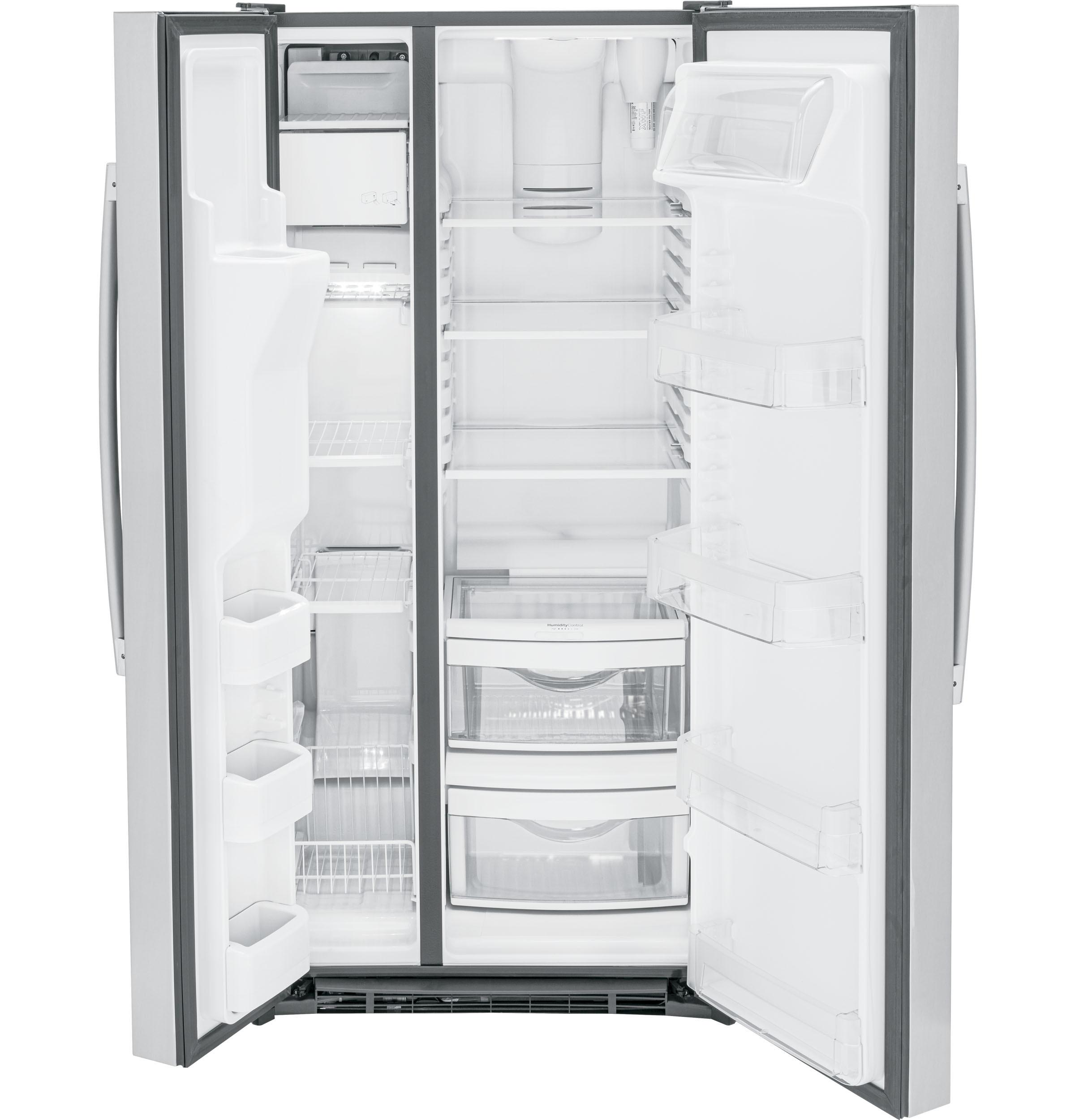 Rent to Own GE 23 Cu. Ft. SXS Refrigerator -Stainless at Aaron's