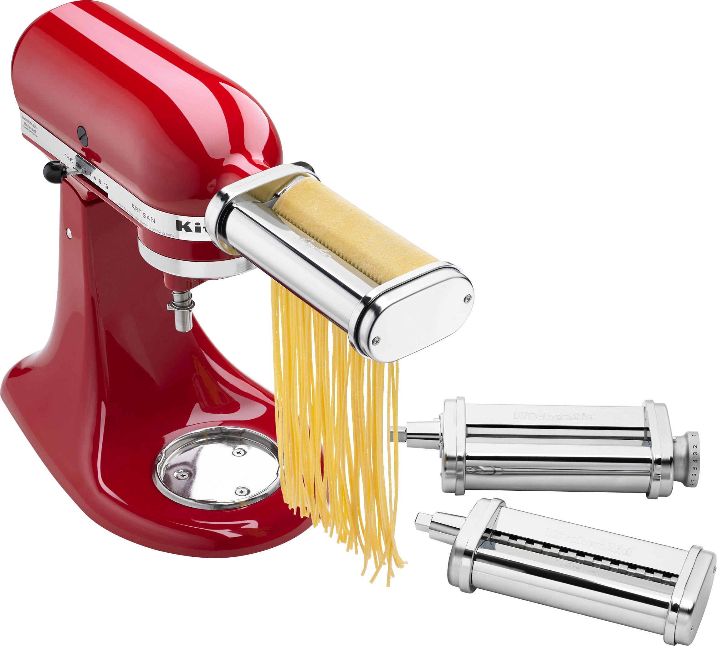 https://i8.amplience.net/i/aarons/6903341/KitchenAid%20-%203-Piece%20Pasta%20Roller%20&%20Cutter%20Set%20and%20Fresh%20Prep%20Slicer/Shredder%20Attachment%20-%20KSMVSPR%20-%20Silver?$large$