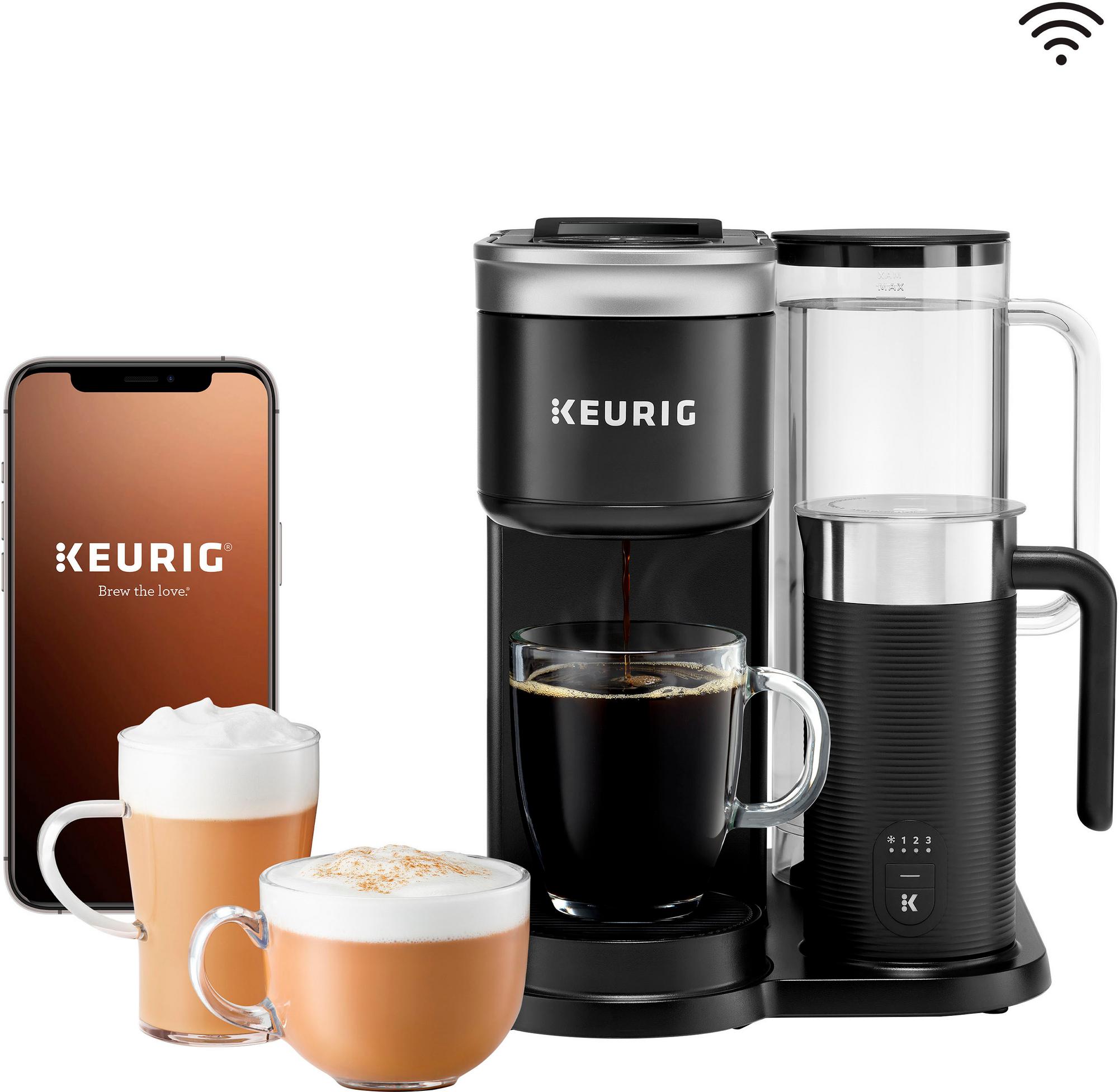 Alquiler con opción a compra Keurig Keurig - Cafetera monodosis y máquina  de café con leche K-Cafe SMART con compatibilidad WiFi - ¡Hoy en Aaron's en  color negro!