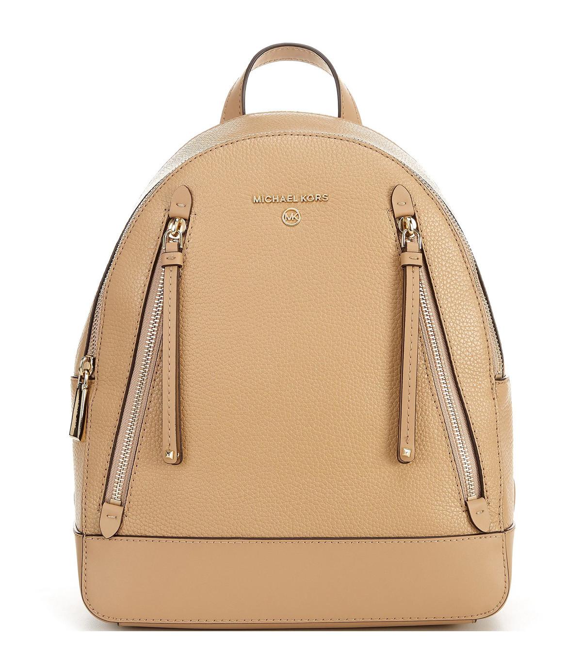 Rent to Own Michael Kors Brooklyn Medium Backpack - Camel at Aaron's today!