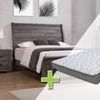Cross Sell Image Alt - 7 - Piece Coralee Queen Bedroom with Chest & 8" Queen Mattress with Foundation