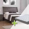 Cross Sell Image Alt - Queen Coralee Bed w/8" Mattress, Dresser, Mirror, Nightstand