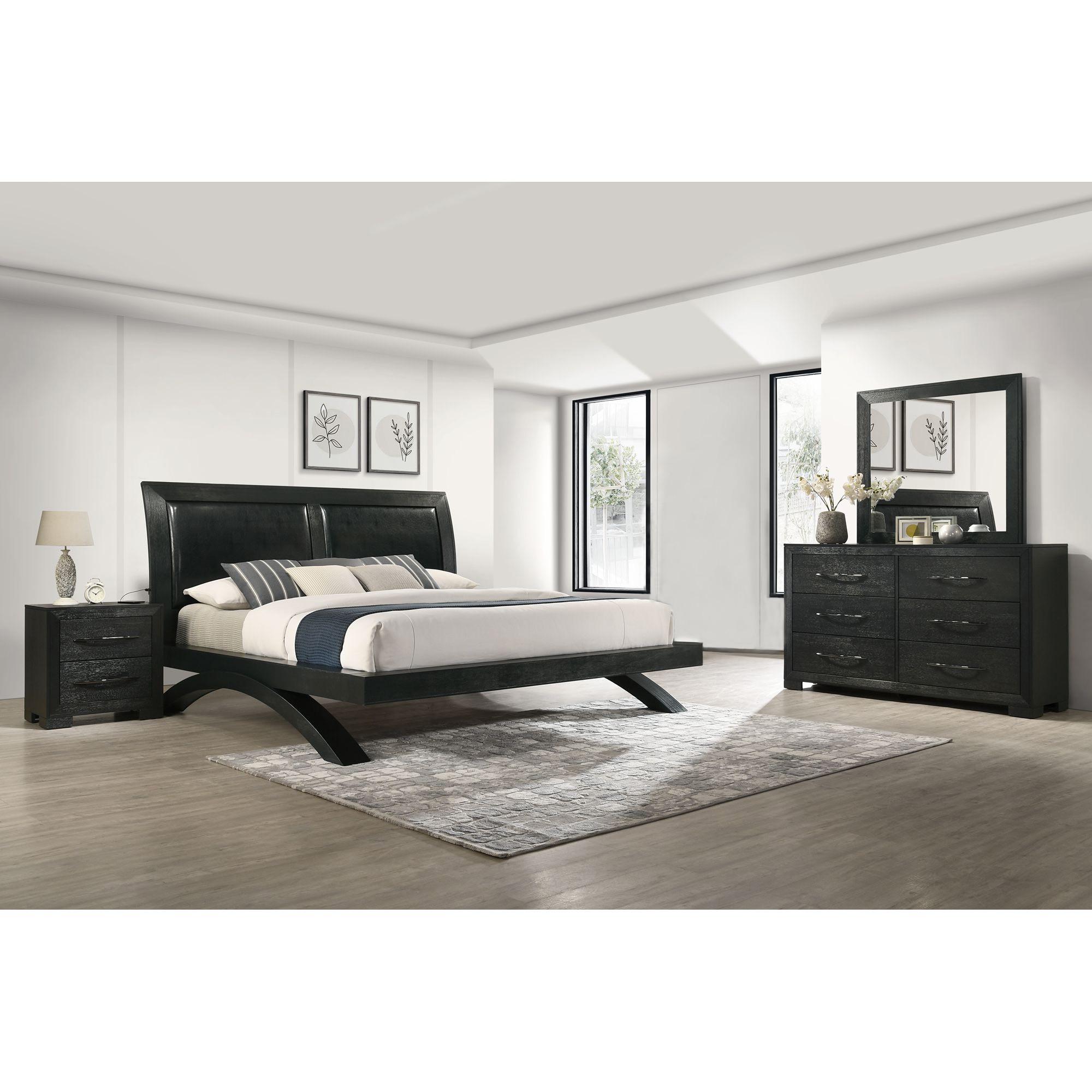 Rent to Own Elements International Lenore 6 - Piece Queen Bedroom Set ...