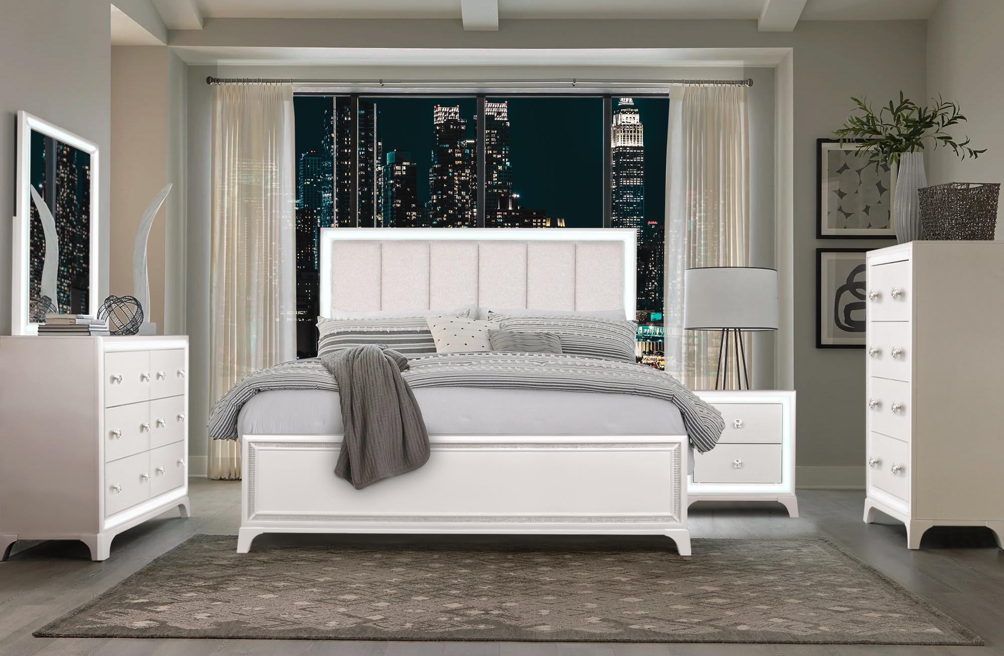 Rent to Own Riversedge Furniture Queen Chic Bed w/Chest, Dresser