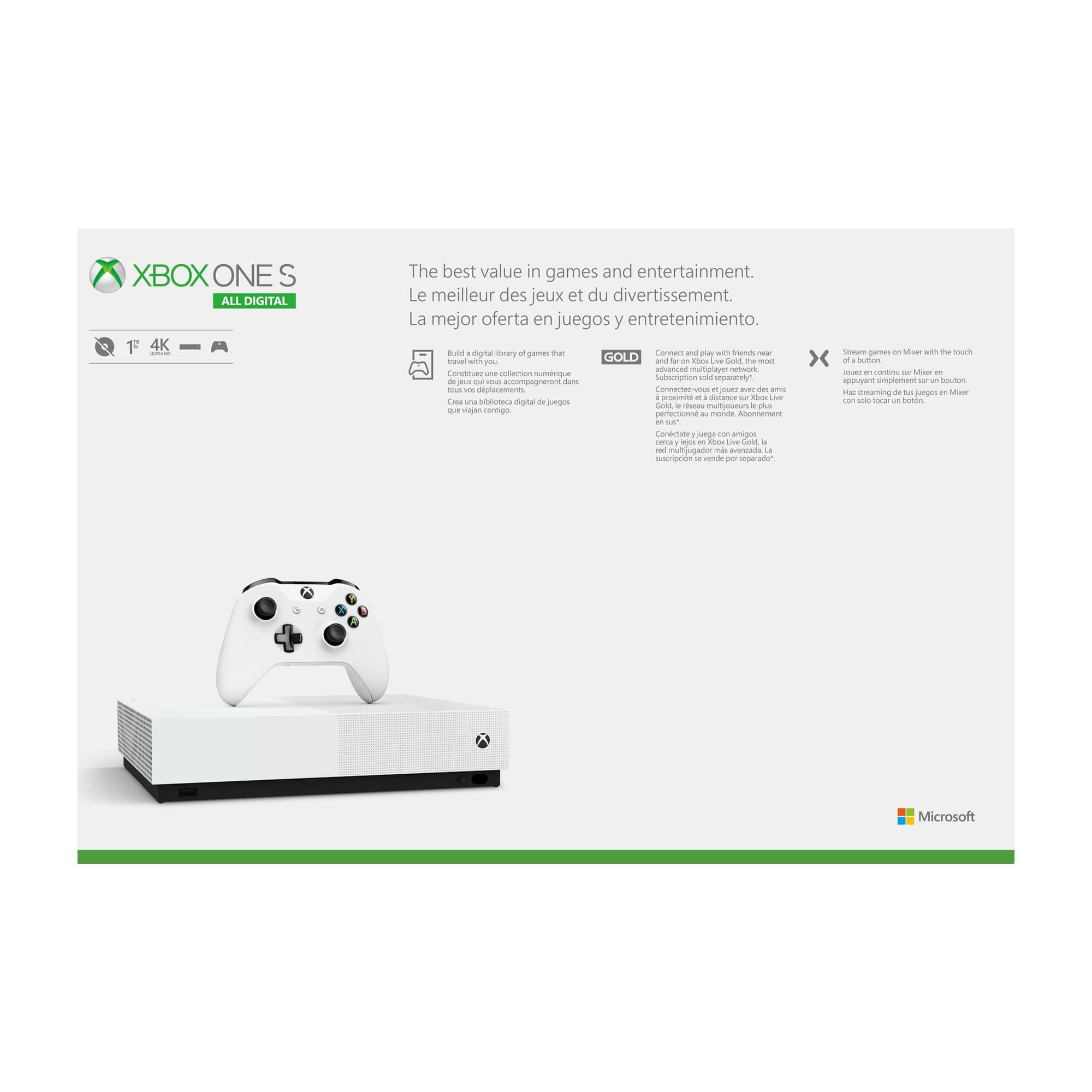 xbox one s all digital 2 controllers