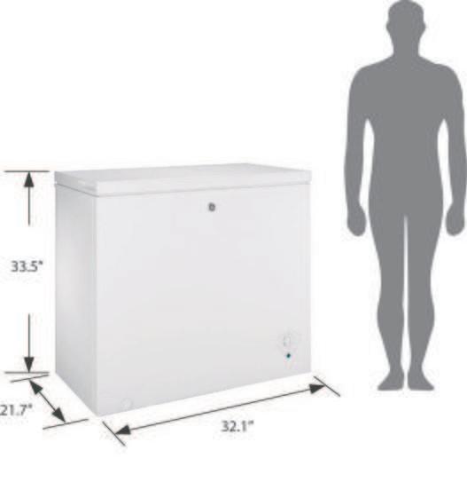 Rent to Own GE Top Mount White Refrigerator & Chest Freezer at